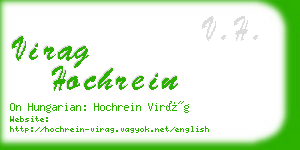 virag hochrein business card